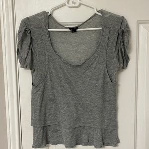 Cute grey crop top